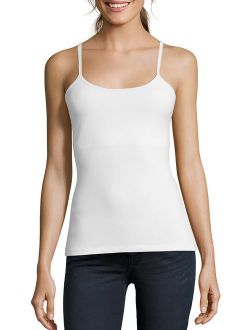 Women's Stretch Cotton Cami with Built-In Shelf Bra