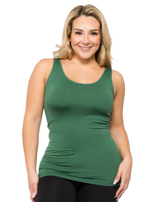 Women's Sleeveless Seamless Tank Top - Black