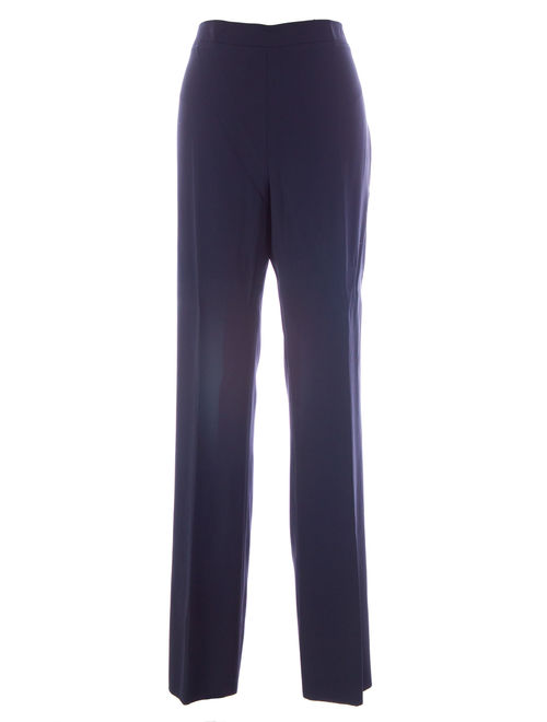 Seminole Women's Flat Front Dress Pants Sz IT 50 Navy Blue