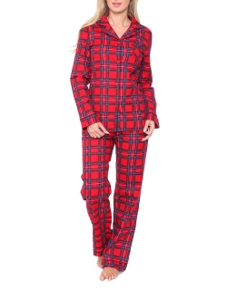 Women's Flannel Pajama Set - Extended Sizes