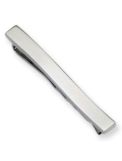 Lex & Lu Chisel Stainless Steel Tie Bar 48mm