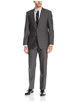 Men's Two Button Slim Fit Solid Suit