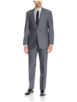 Men's Two Button Slim Fit Solid Suit