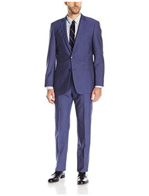 Vince Camuto Men's Two Button Slim Fit Solid Suit