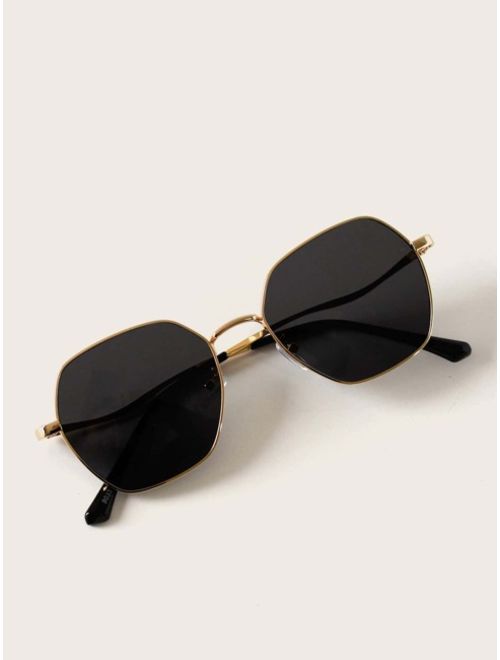 Shein Metal Frame Sunglasses With Case