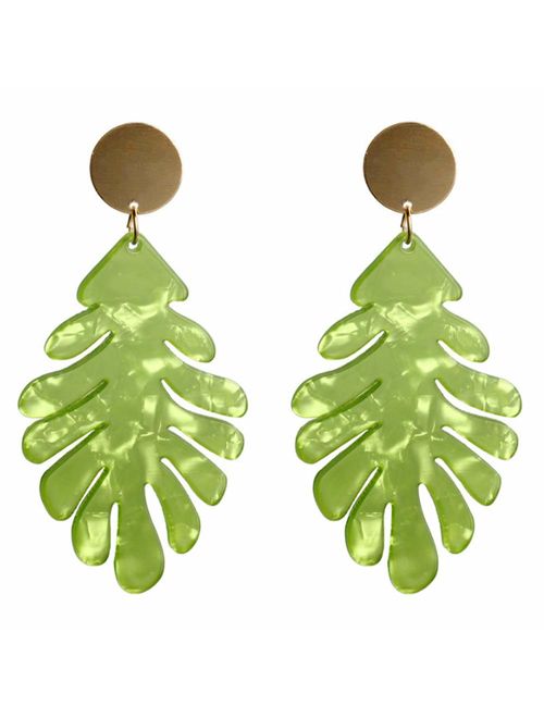 MIAIULIA Women Fashion Retro 1980s Style Neon Costume Earring