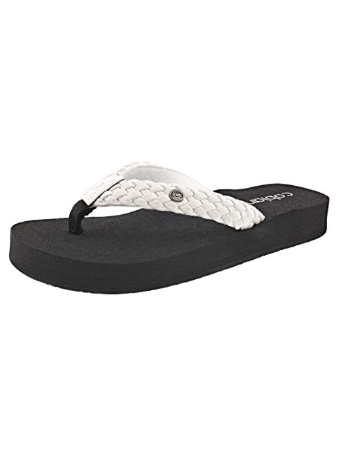 Cobian Women's Braided Bounce Flip Flops