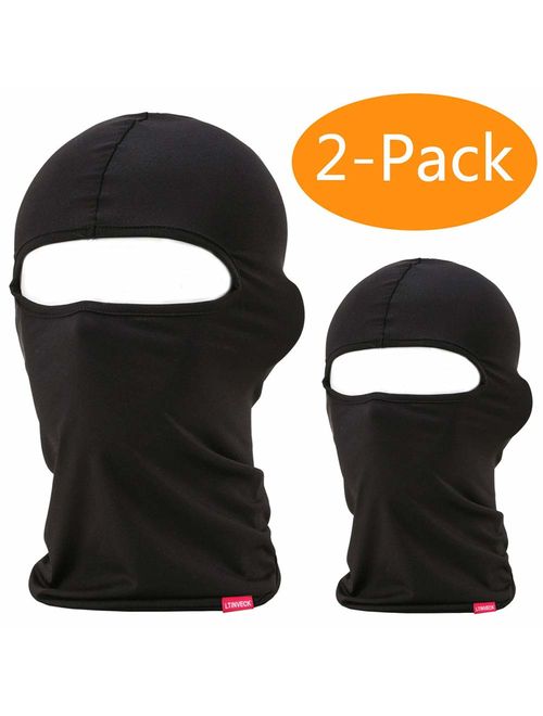 Balaclava Face Mask, 2 Pack Lightweight Motorcycle Black Warmer Ski Mask for Men