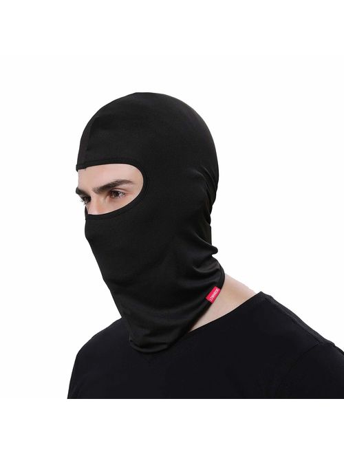 Balaclava Face Mask, 2 Pack Lightweight Motorcycle Black Warmer Ski Mask for Men