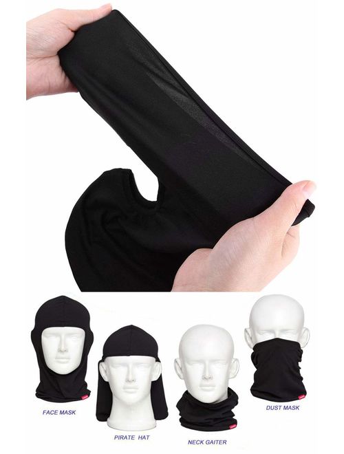 Balaclava Face Mask, 2 Pack Lightweight Motorcycle Black Warmer Ski Mask for Men