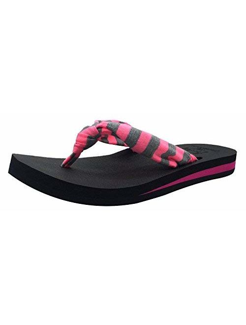 KUAILU Women's Yoga Foam Flip Flops with Arch Support Thong Sandals Non-Slip