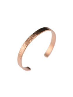 Hammered Copper Cuff Bracelet Durable Copper - Lightweight - 100% Uncoated Solid Copper