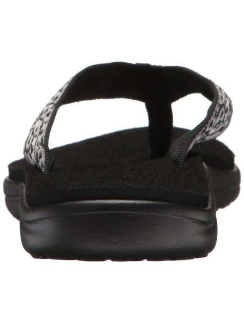 Teva Women's W Voya Flip Flop, companera Black/White, 9 M US