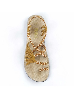 Plaka Sandals for Women Palm Leaf