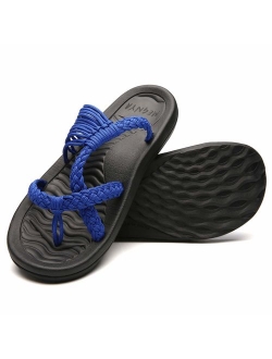 MEGNYA Women's flip Flops Sandals Arch Support Comfortable Walking Summer Water Beach Slipper