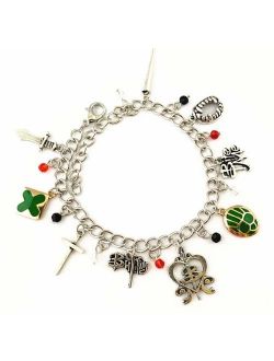 TV Movies Show Charm Bracelet - Valentines Merchandise Costume Horror Jewelry Gifts for Women