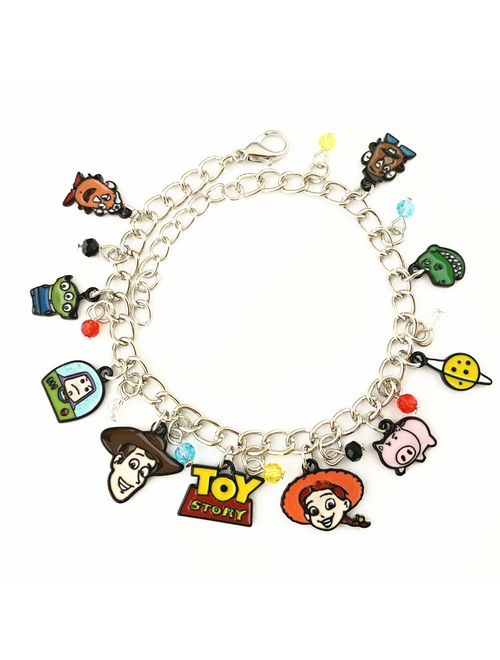 TV Movies Show Charm Bracelet - Valentines Merchandise Costume Horror Jewelry Gifts for Women