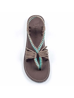 Plaka Flat Summer Sandals for Women Seashell