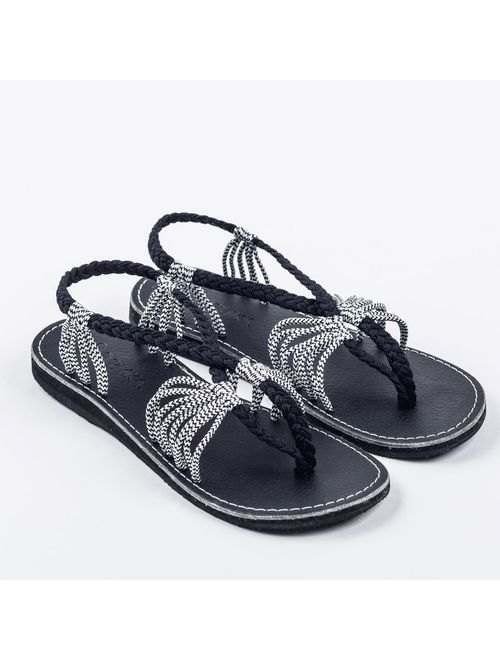 Plaka Flat Summer Sandals for Women Seashell