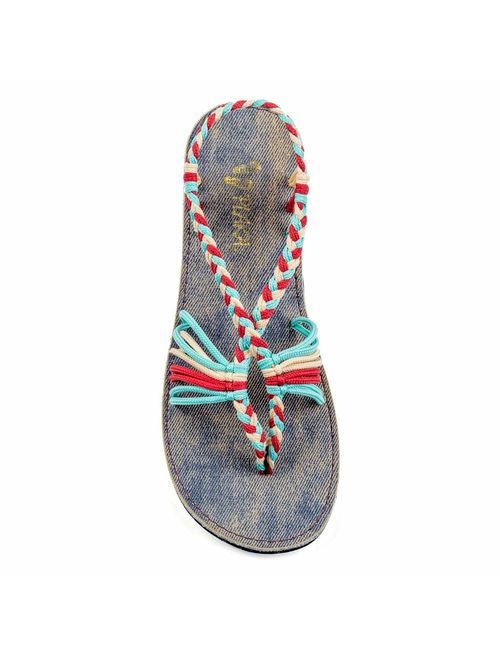 Plaka Flat Summer Sandals for Women Seashell