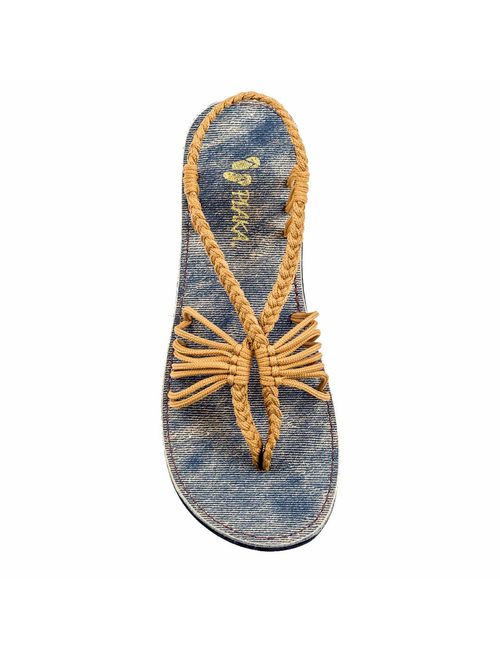 Plaka Flat Summer Sandals for Women Seashell