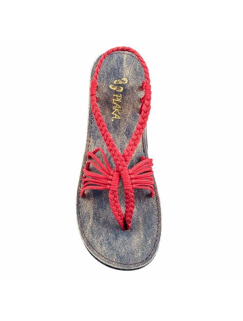 Plaka Flat Summer Sandals for Women Seashell