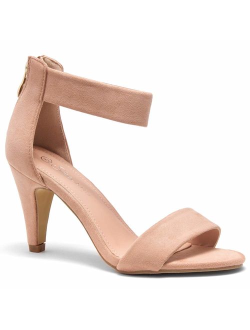 Herstyle RROSE Women's Open Toe High Heels Dress Wedding Party Elegant Heeled Sandals