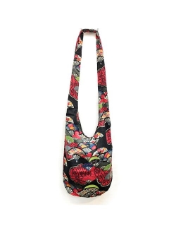 KARRESLY Bohemian Cotton Hippie Crossbody Bag Hobo Sling Bag Handmade Messenger Shoulder Bags
