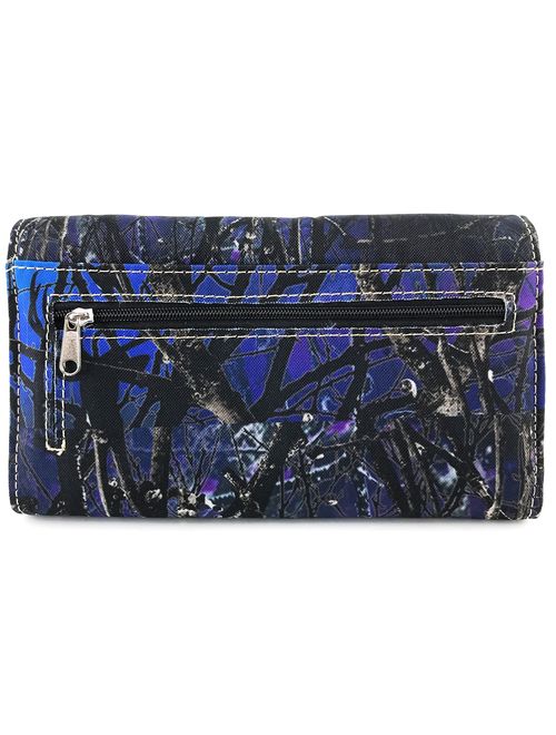 Justin West Camouflage Tree Branches Bling Rhinestone Cross Wings Handbag Purse Messenger Bags and Wallets