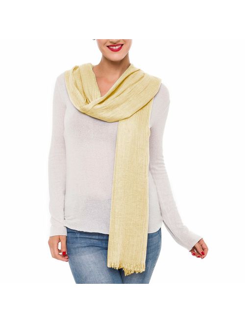 Scarves for Women: Lightweight Solid color Fall Winter Fashion Scarf by MIMOSITO