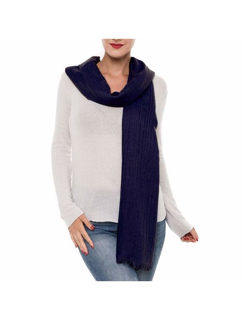 Scarves for Women: Lightweight Solid color Fall Winter Fashion Scarf by MIMOSITO