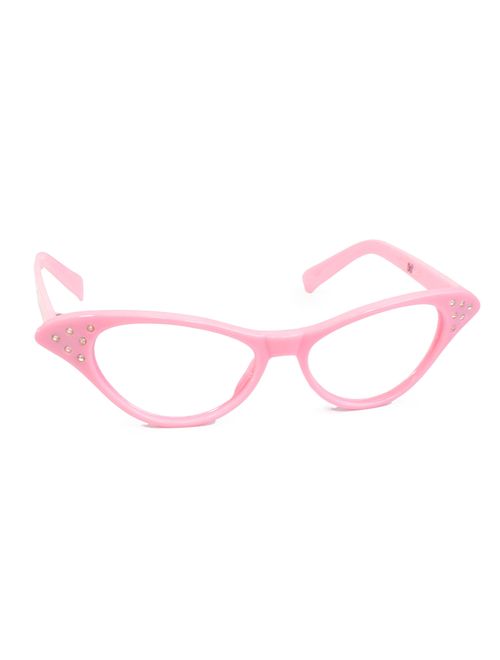 Hip Hop 50s Shop Womens Cat Eye Rhinestone Glasses