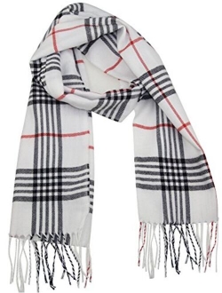 MINAKOLIFE Classic Cashmere Feel Winter Scarf in Rich Plaids