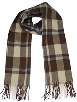 MINAKOLIFE Classic Cashmere Feel Winter Scarf in Rich Plaids