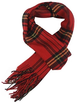 MINAKOLIFE Classic Cashmere Feel Winter Scarf in Rich Plaids