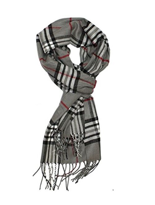 MINAKOLIFE Classic Cashmere Feel Winter Scarf in Rich Plaids