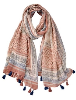 Women's Boho Bohemian Soft Blanket Oversized Fringed Scarf Wraps Shawl Sheer Gift