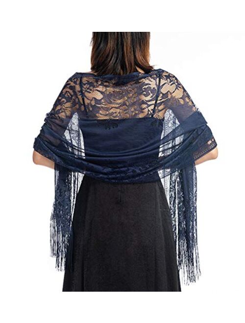 Women's Boho Bohemian Soft Blanket Oversized Fringed Scarf Wraps Shawl Sheer Gift