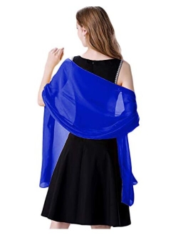 Soft Chiffon Scarve Shawls Wraps for Dresses Women Accessories