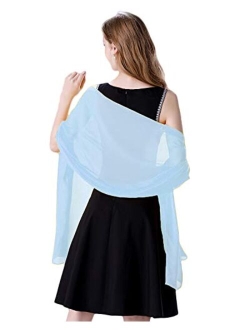 Soft Chiffon Scarve Shawls Wraps for Dresses Women Accessories