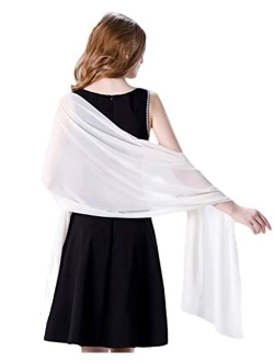 Soft Chiffon Scarve Shawls Wraps for Dresses Women Accessories