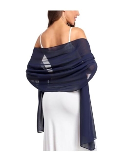 Soft Chiffon Scarve Shawls Wraps for Dresses Women Accessories