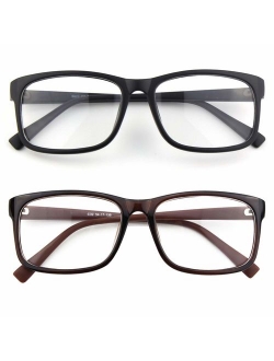 Happy Store CN12 Casual Fashion Basic Square Frame Clear Lens Eye Glasses...