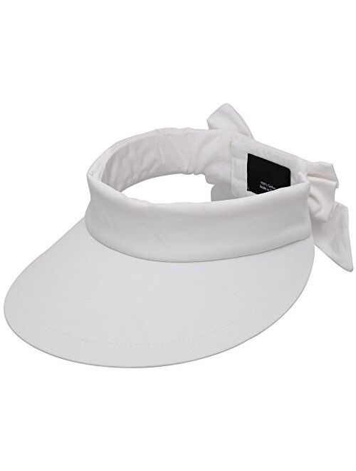 Simplicity Women's SPF 50+ UV Protection Wide Brim Beach Sun Visor Hat