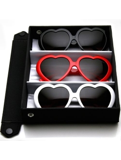 Large Oversized Womens Heart Shaped Sunglasses Cute Love Fashion Eyewear