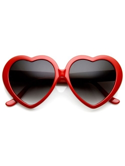 Large Oversized Womens Heart Shaped Sunglasses Cute Love Fashion Eyewear