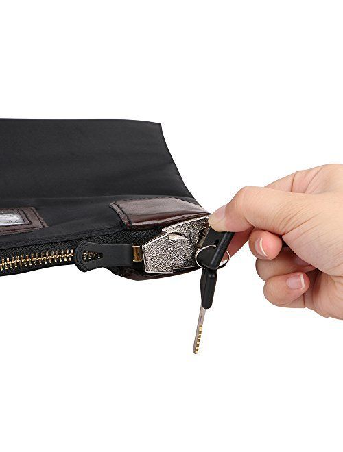 Eagle Locking Security Money Bag, Cash Bag, 10.82 X 8.2 X 1.38-Inch, Black