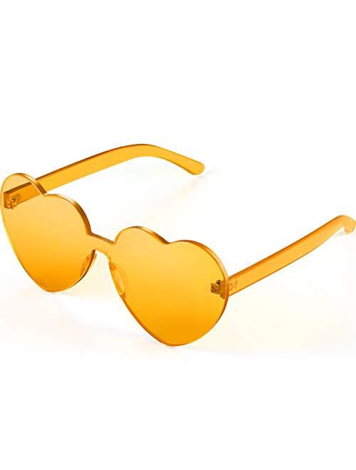 Maxdot Heart Shape Sunglasses Party Sunglasses