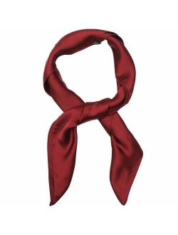 AOLIGE Hair Scarf Satin Head Neck Square Scarfs for Women 27" x 27"