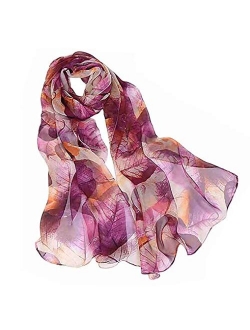 Scarfs for Women Lightweight Print Floral Pattern Scarf Shawl Fashion Scarves Sunscreen Shawls